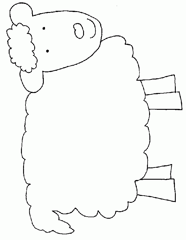 Sheep Templates Printable ClipArt Best