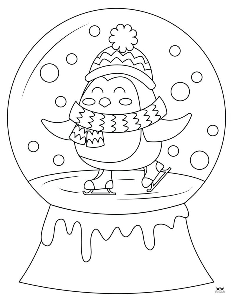 Snow Globe Coloring Pages Templates 25 Pages Printabulls