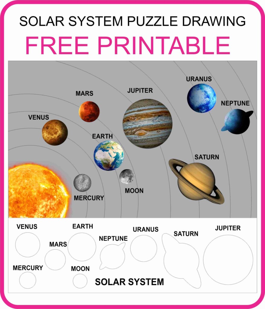 Solar System Drawing Worksheets