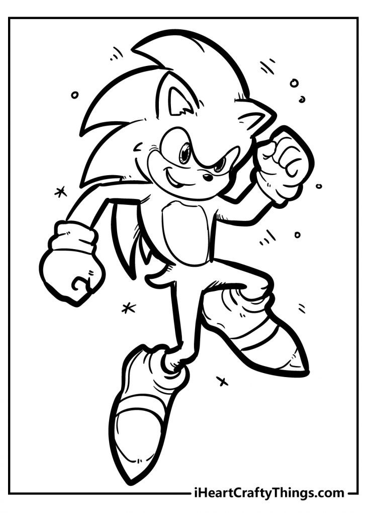 Sonic The Hedgehog Coloring Pages 100 Free 2023 