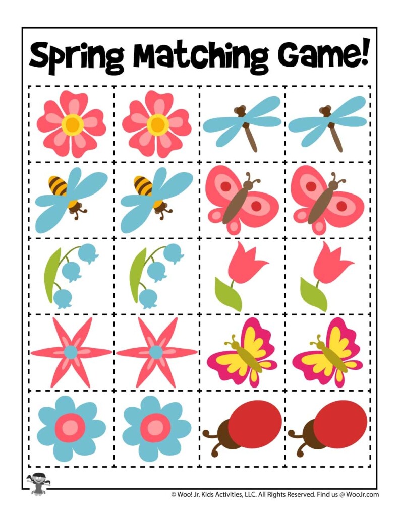Spring Cut And Paste Printables