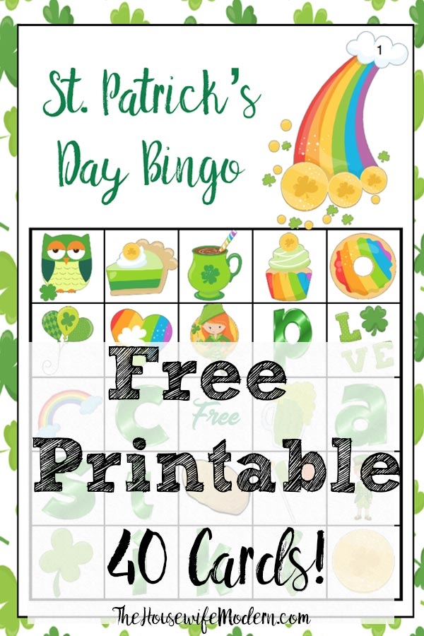 St Patricks Bingo Printable Printable Word Searches