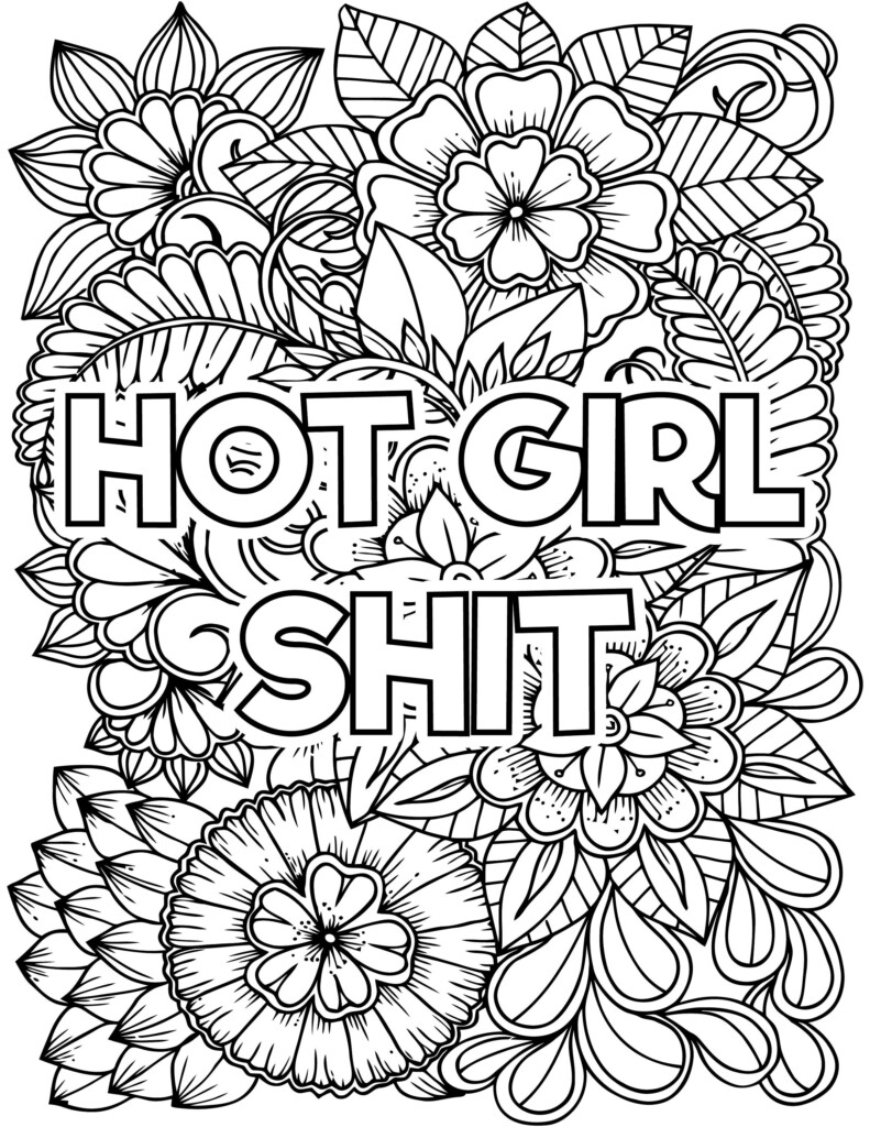 Swear Words Coloring Pages Printable
