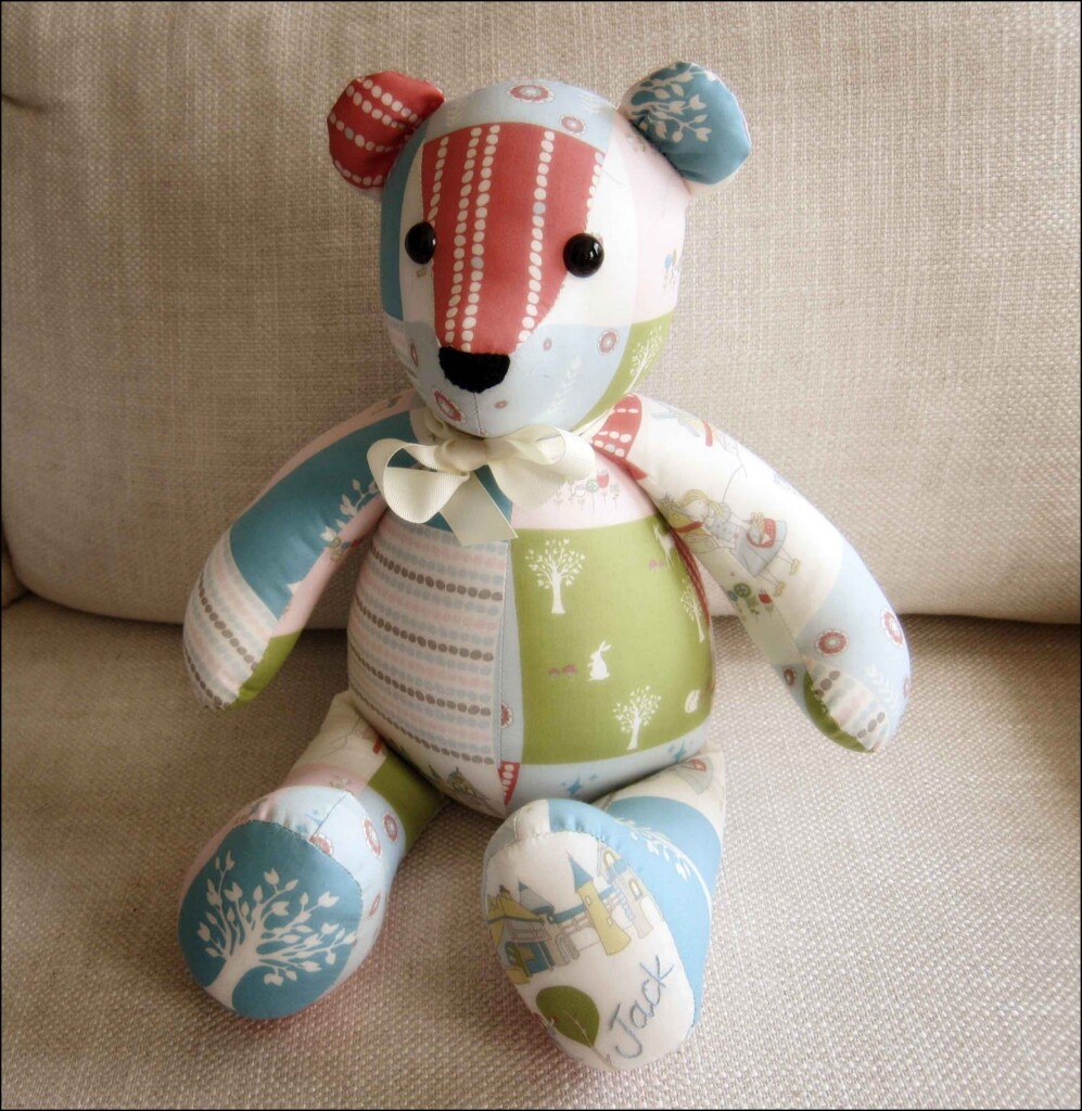 Template Free Downloadable Memory Bear Sewing Pattern Free Printable