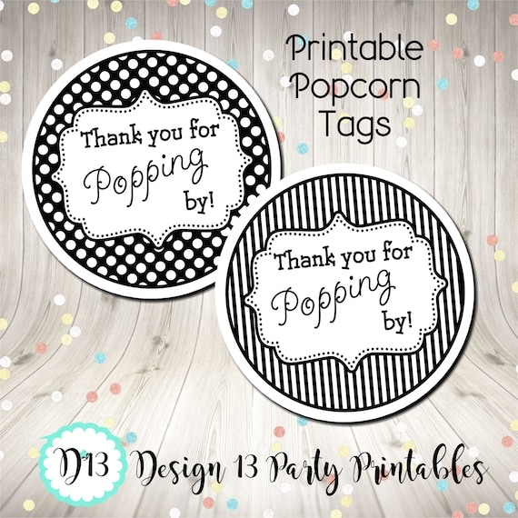 Thanks For Popping By Tags Free Printable