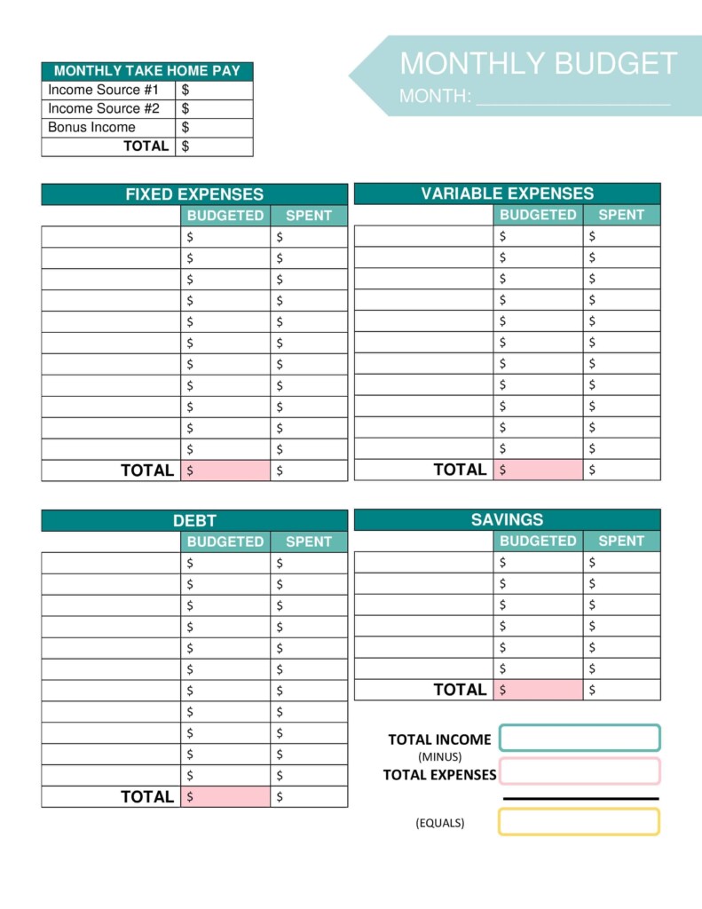 The Budget Mom Free Printables We re Here To Help You Make The Most Of 