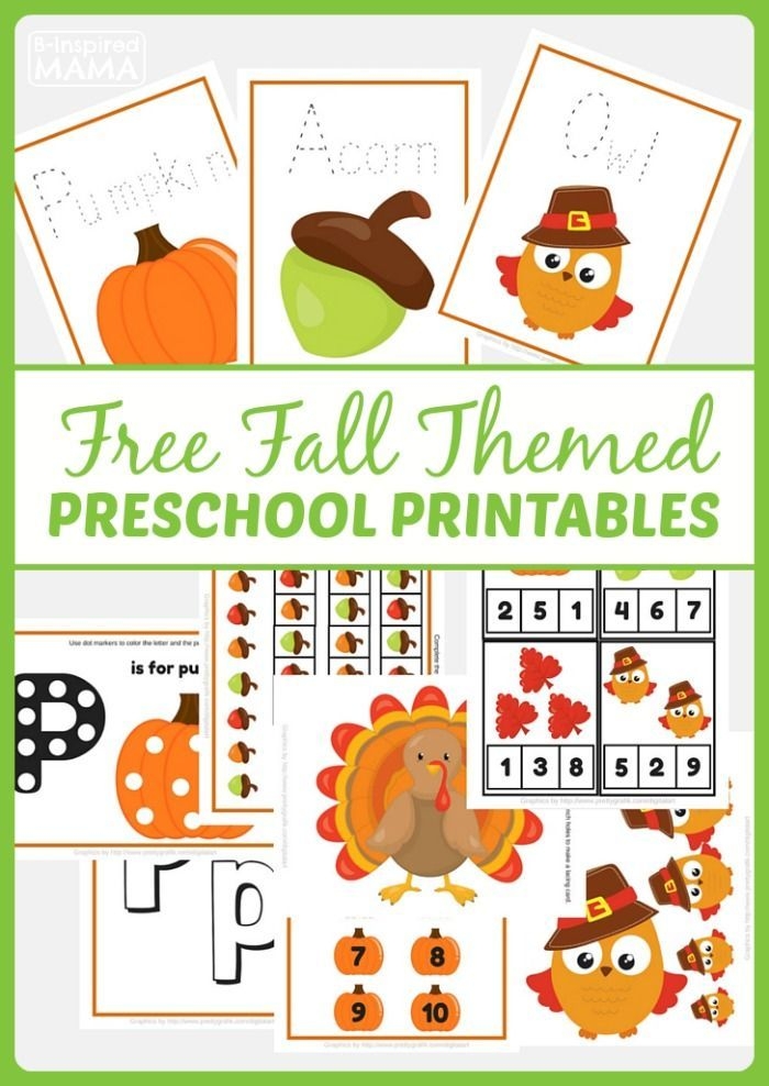 The Ultimate Resource Of Free Fall Preschool Printables Fall 