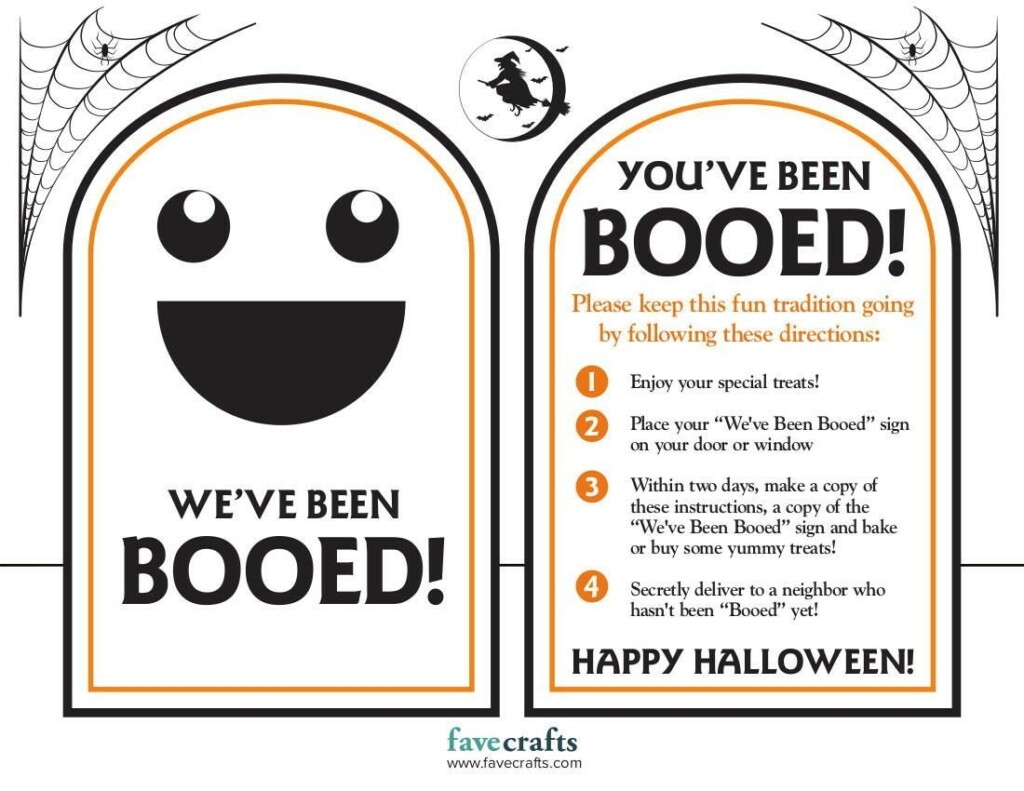 This Scary Cute quot You 39 ve Been Booed quot Free Printable Sign Is Perfect For 