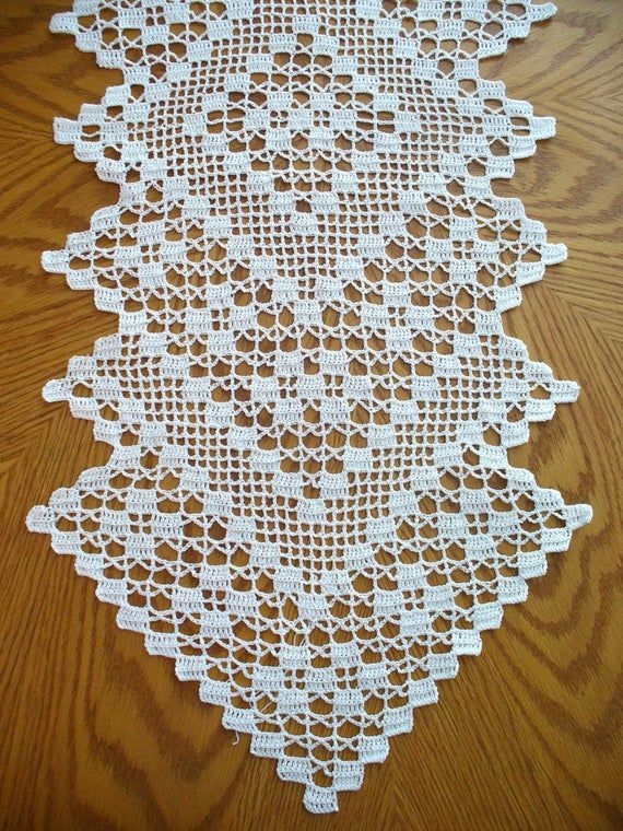Thread Crochet Table Runner Pattern Free At Evalyn Pentecost Blog