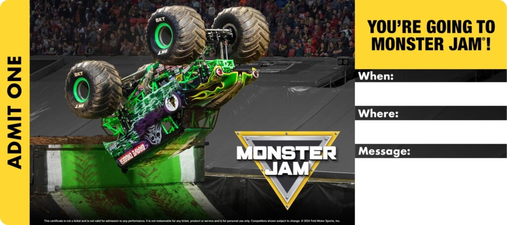 Tickets Make Great Gifts Monster Jam 