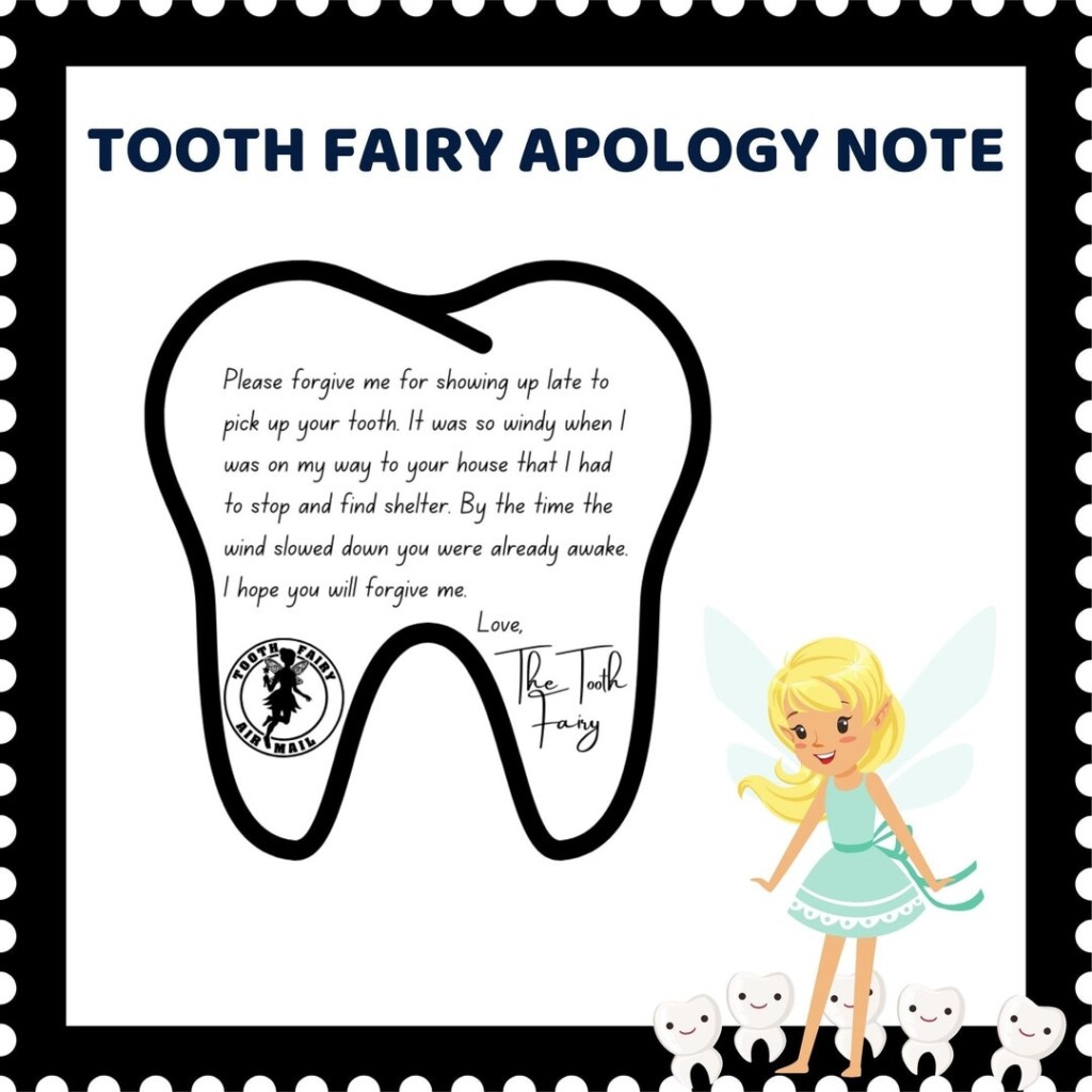 Tooth Fairy Note Printable Printable Free Templates