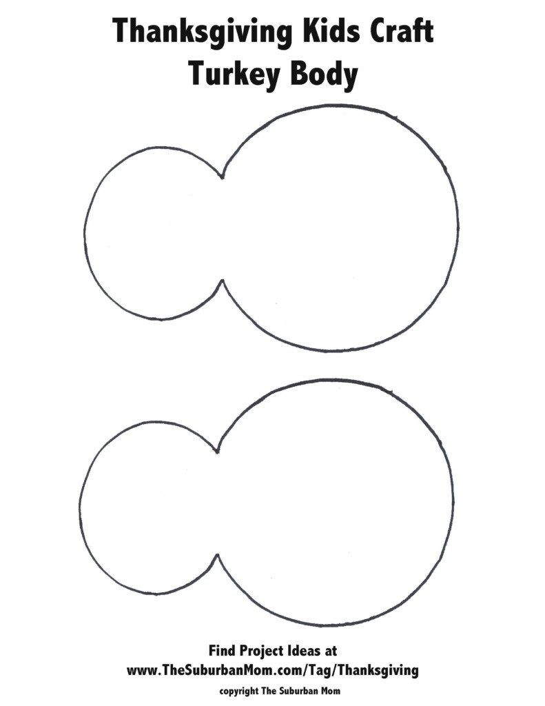 Turkey Body Printable Google Search Thanksgiving Crafts For Kids 