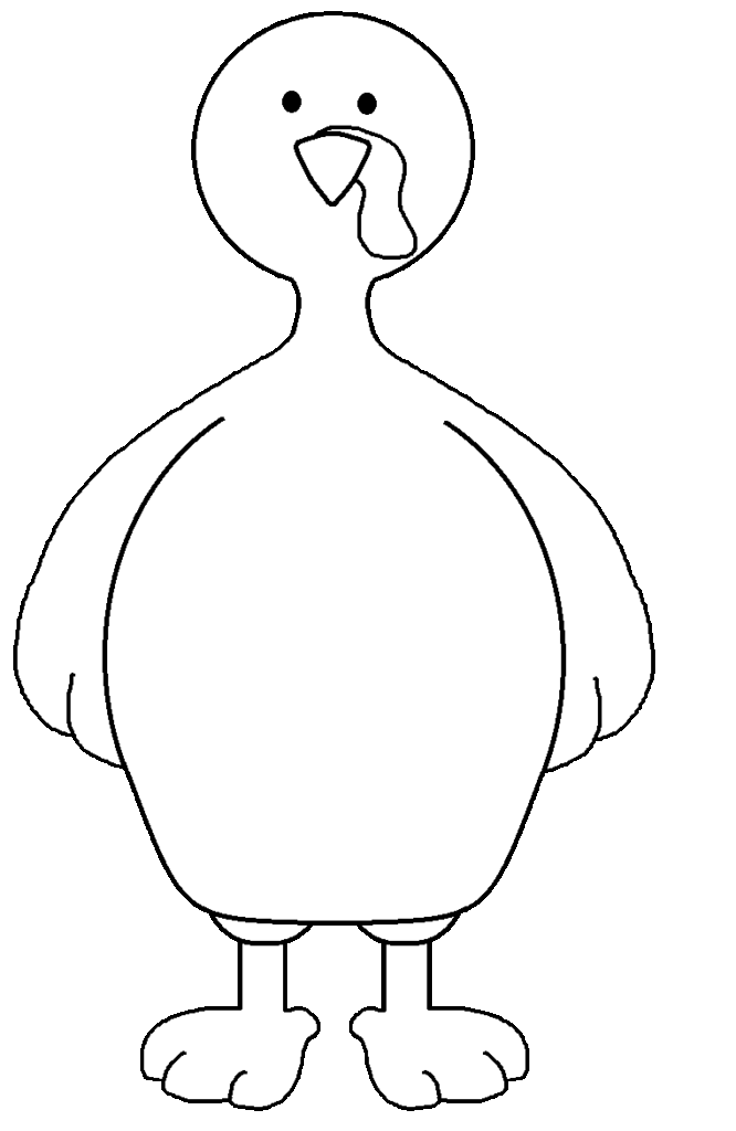 Turkey Body Printable Template
