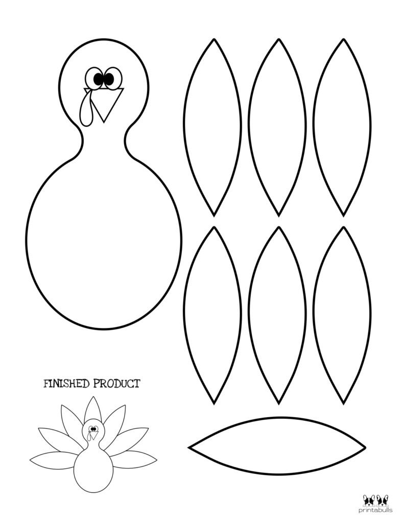 Turkey Craft Printable Pattern