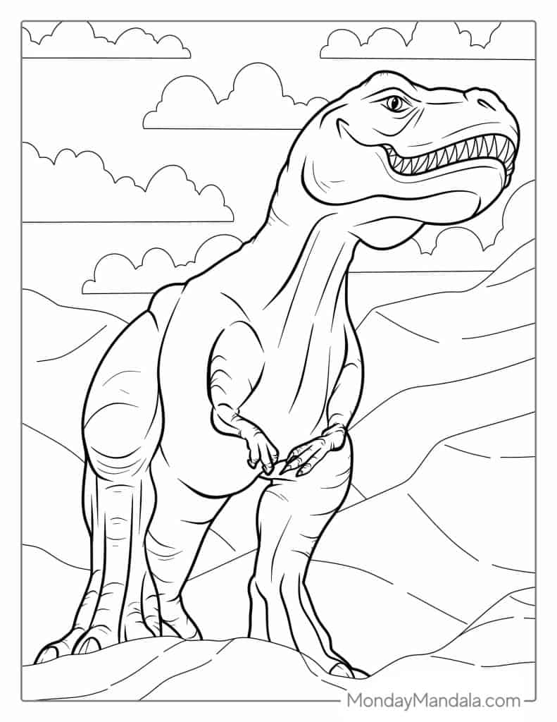 Tyrannosaurus Rex Pictures To Color