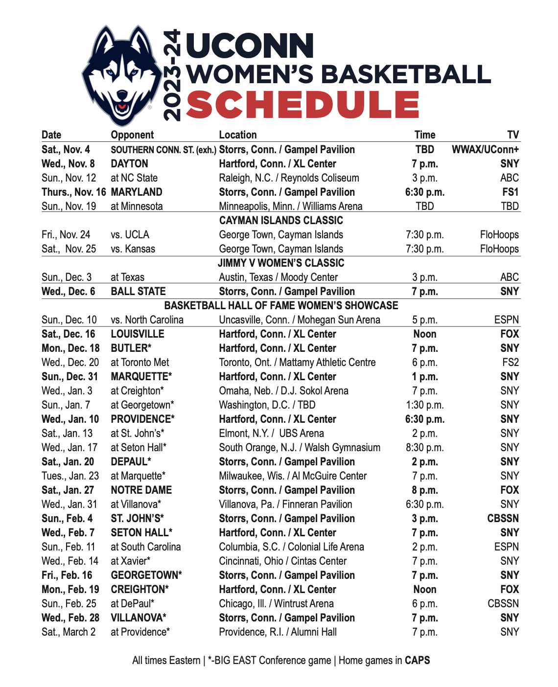 Uconn Womens Basketball Schedule 2025 23 Caroline J Mathiesen