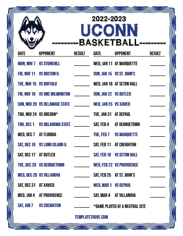 Uconn Womens Basketball Schedule 2025 Michelle M Jeppesen