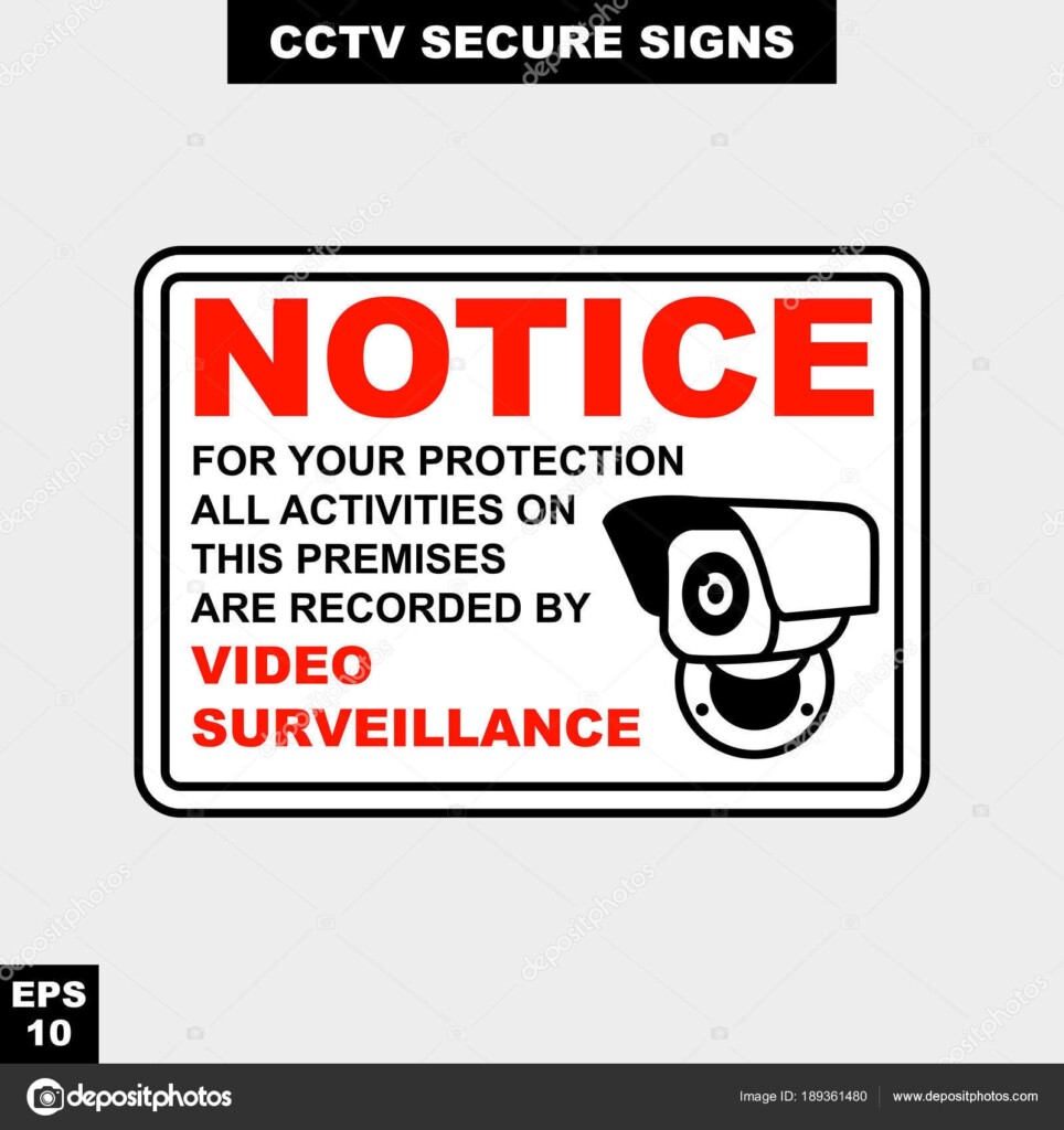 Video Surveillance Sign Printable