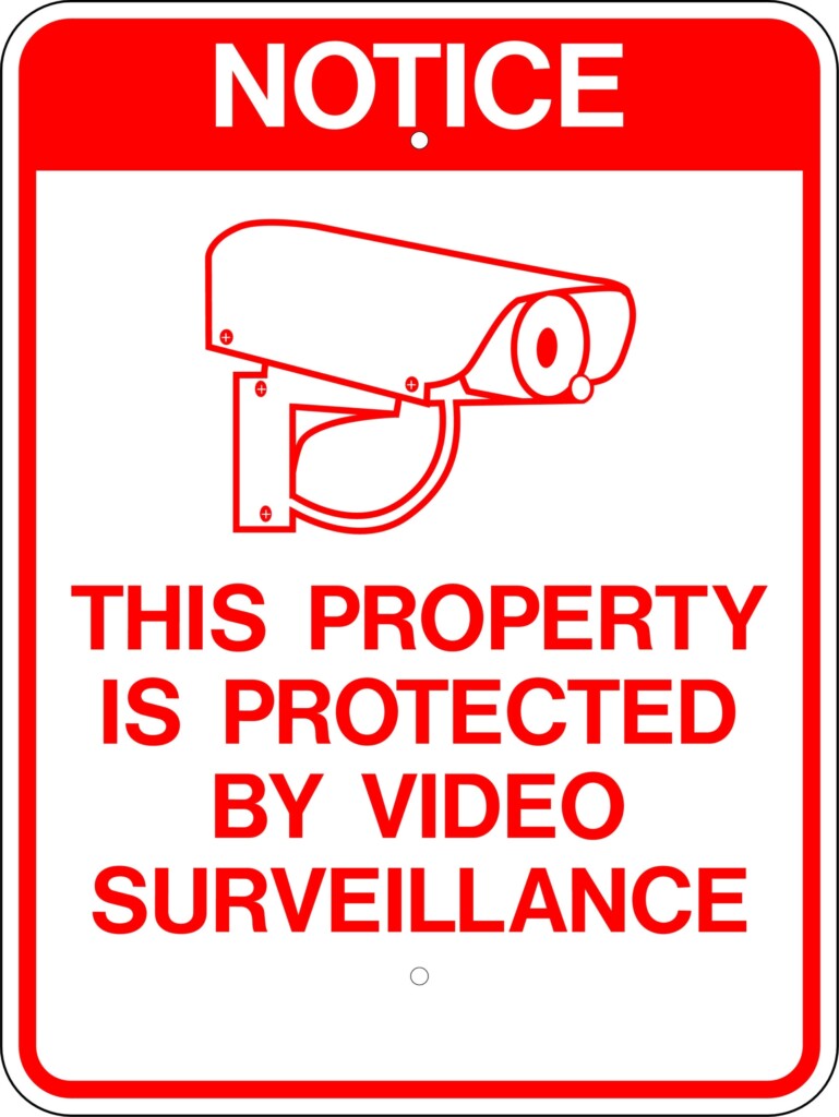 Video Surveillance Signs Printable FreePrintableTM