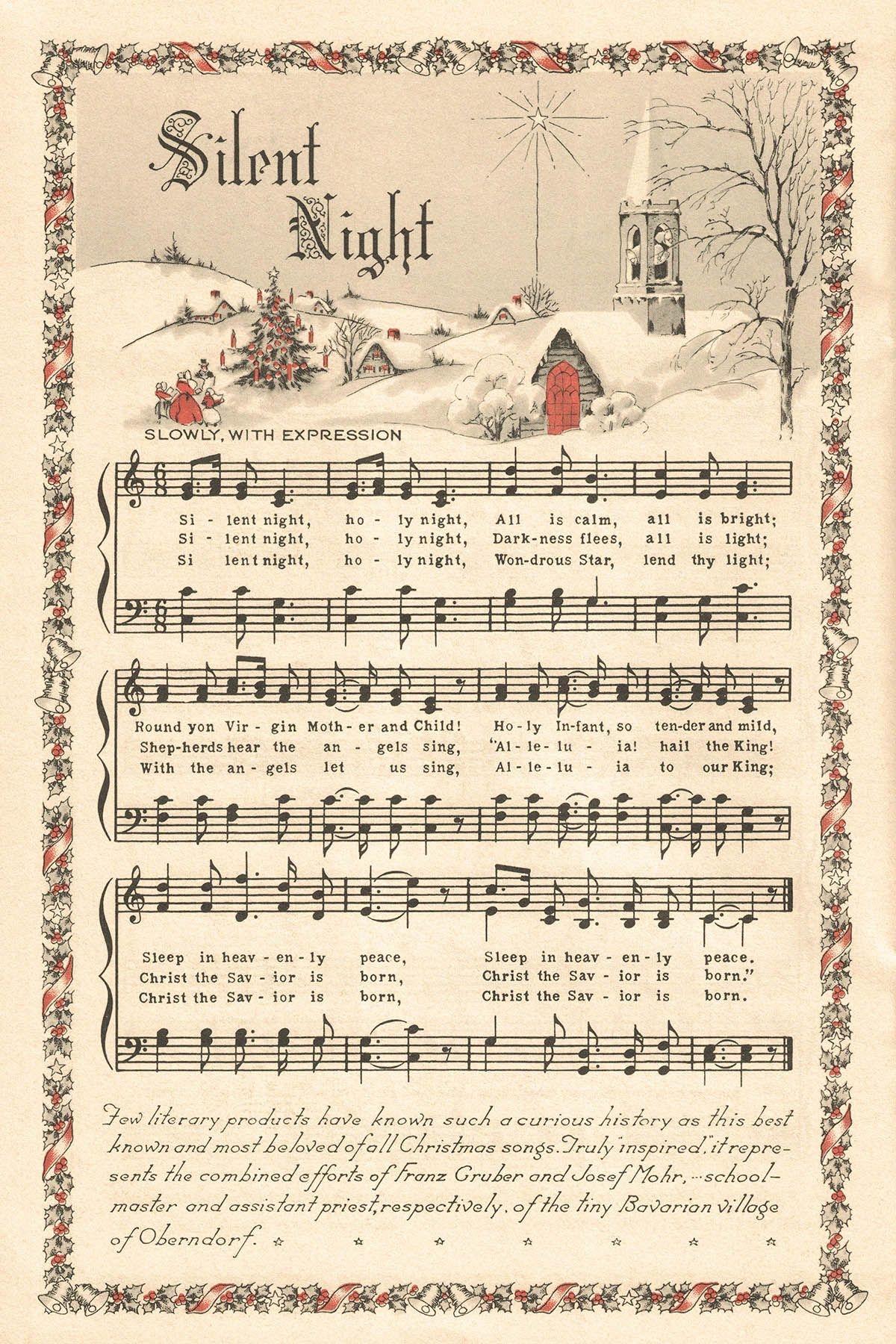 Vintage Christmas Sheet Music Printable Free Educational Printable