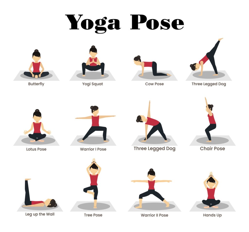 Yoga Poses Printable Printable Free Templates