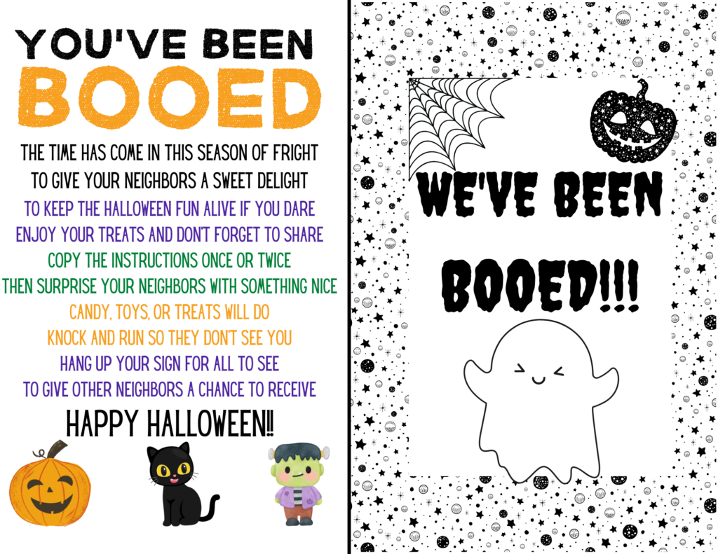 You 39 ve Been Booed Free Printable Poem And Sign Lola Lambchops